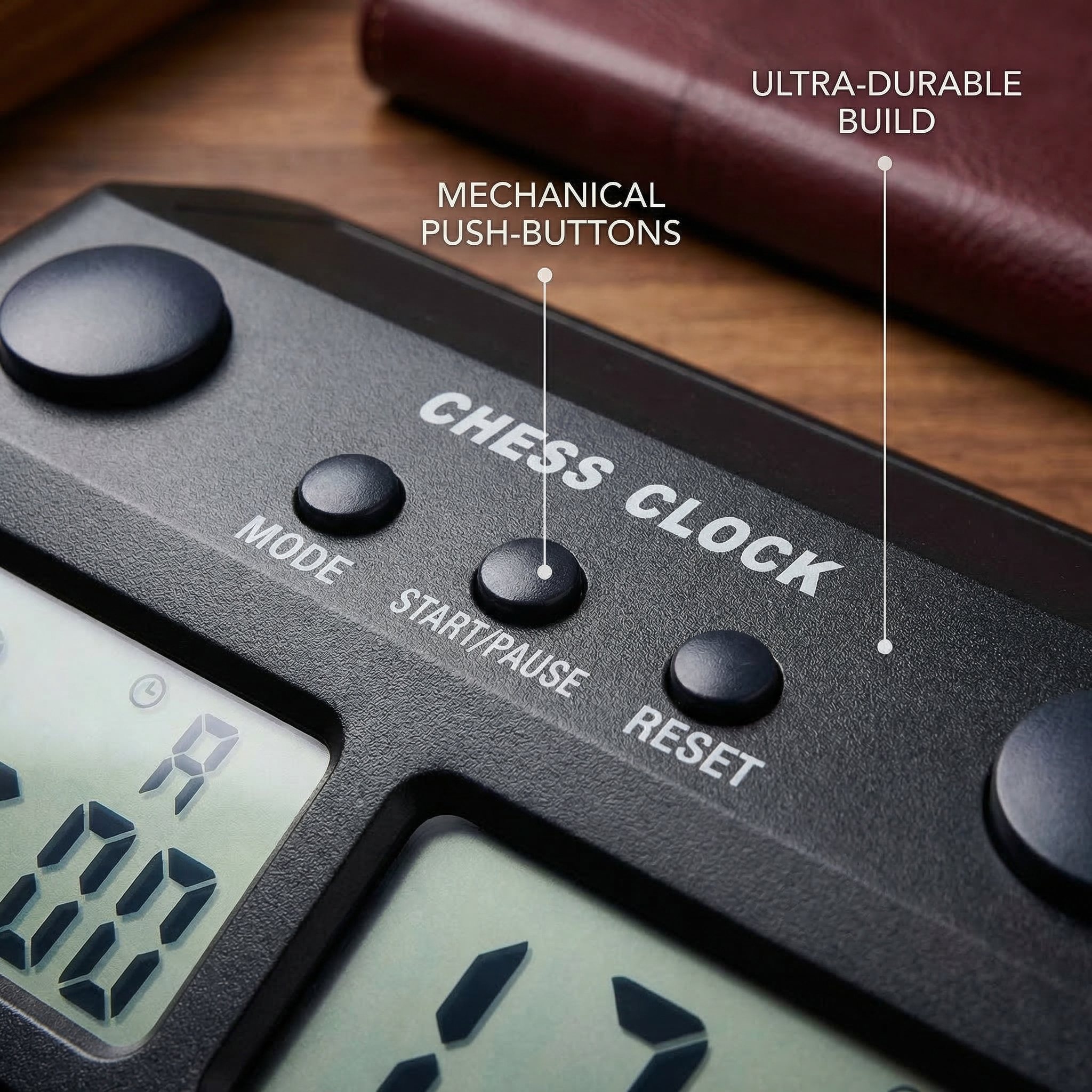 Digital Chess Clock with Dual LCD Display - Mode, Start/Pause & Reset