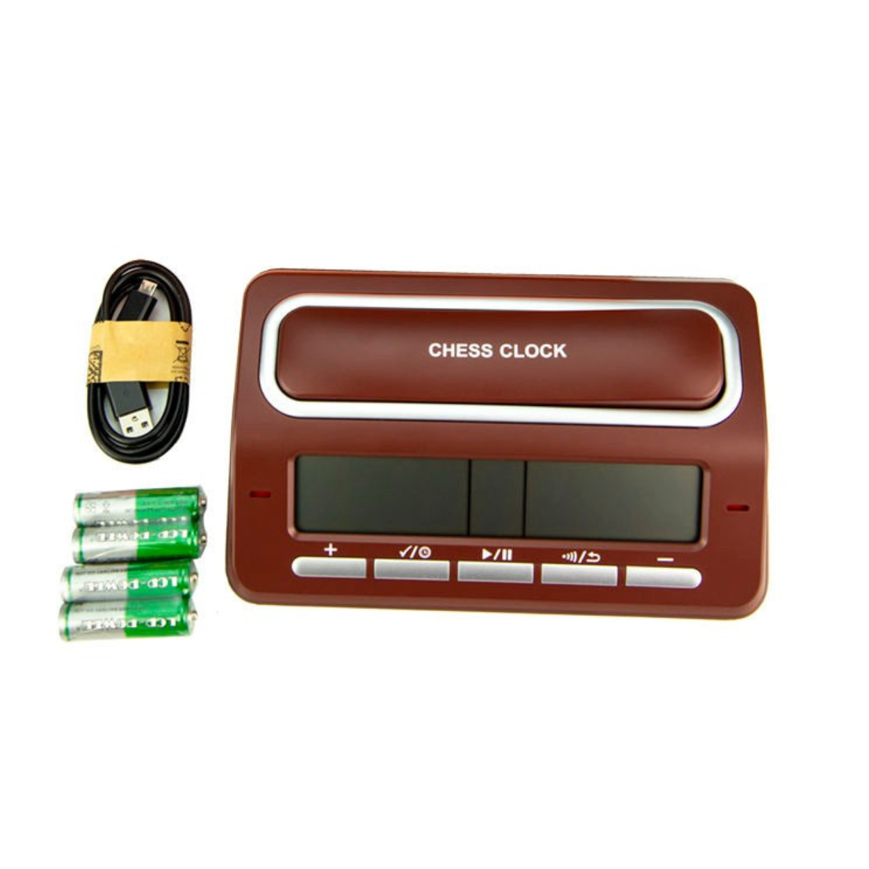 Premium Digital Chess Clock with Move Counter & Bonus Time - Tournament Grade