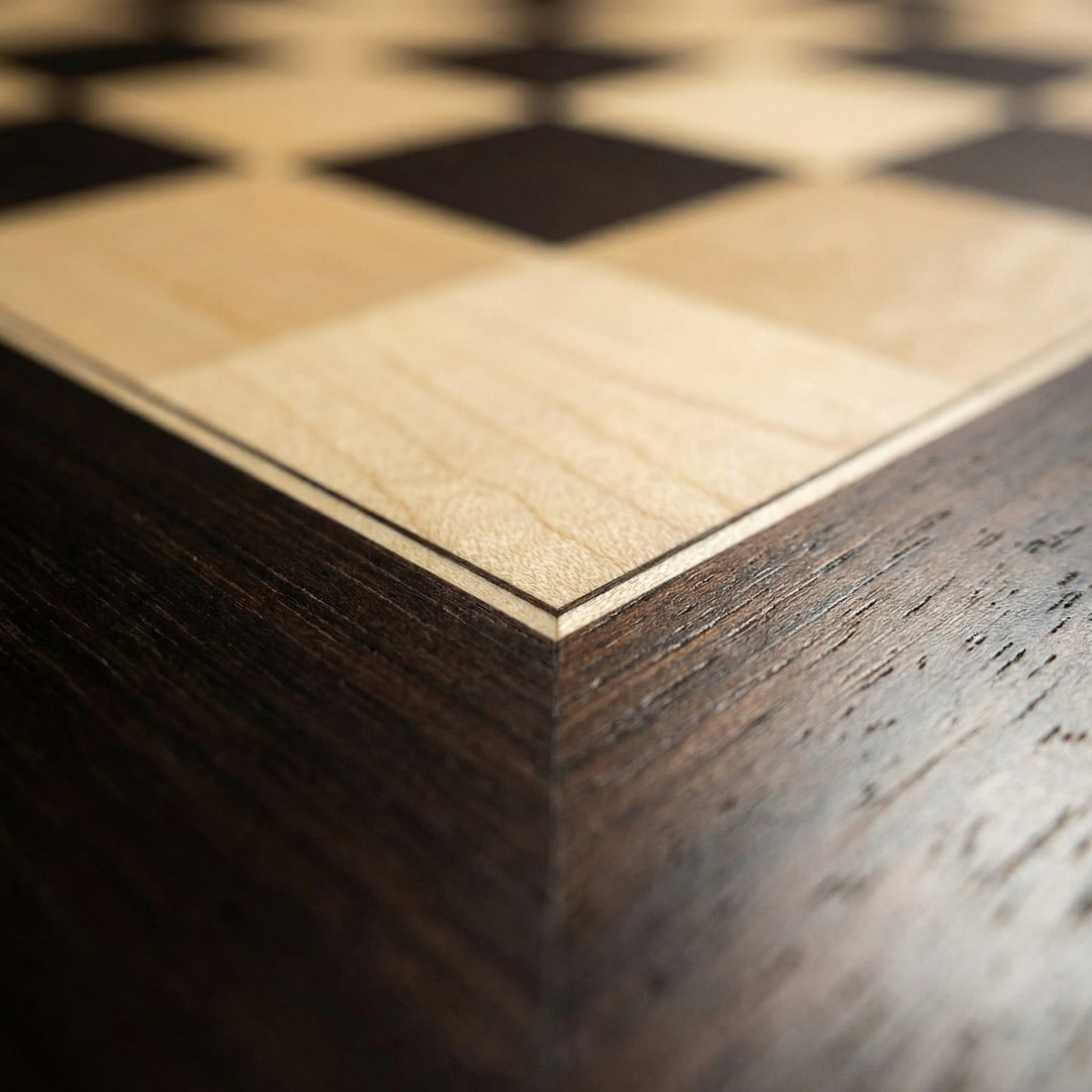 Wooden Chessboard | Maple & Anigre – Multiple Sizes